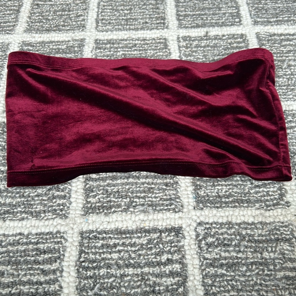 Velvet tube top